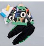 Boys Clothing Spring Tracksuit For Boys Children Clothing Sets Sports Suit Boy Letter Printed Patchwork T-shirt And Pant 2PCS Baby Boy Set
