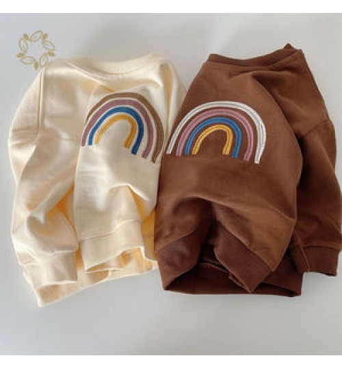 crewneck sweatshirt toddler Organic Cotton boys pullover hoodie eco friendly baby tracksuit