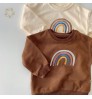 crewneck sweatshirt toddler Organic Cotton boys pullover hoodie eco friendly baby tracksuit