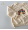 crewneck sweatshirt toddler Organic Cotton boys pullover hoodie eco friendly baby tracksuit