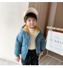Cotton Clothes Children's Clothing, down Jacket Winter Clothing Cotton Coat Girls and Boys Velvet For 3-8Y Boys And Girls