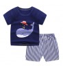 Hot Sale Summer Children's Clothing Sets 100 Different Design Baby Boy Clothing Sets 2pcs T-shirt kids clothes