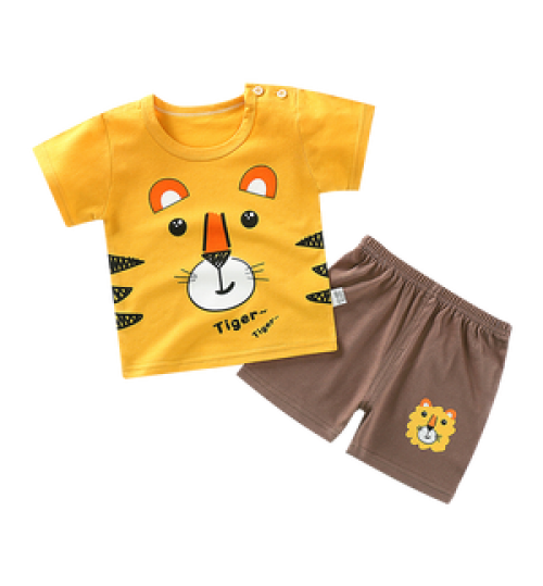 Boy Clothing Sets Casual T-shirt Set Shorts Pure-cotton Children Suit