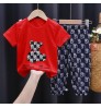 2022 Summer Kids Clothing Sets Boy Cotton Casual Children's Wear Baby Boys T-shirt Trousers 2 Pieces Clothes Sets