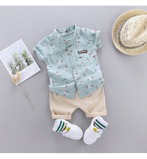 OEM ODM Children's clothes suit summer baby boy clothes Shirt + Pants Clothes Children Suits Boy Clothing sets