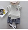 Dachang supplies children's clothing 0-5 years old children's clothes boy clothing cotton T-shirt shorts two-piece suit