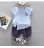 Dachang supplies children's clothing 0-5 years old children's clothes boy clothing cotton T-shirt shorts two-piece suit