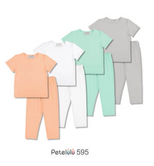 Petelulu Summer Children's Clothing Sets Baby Boy's Party Apparel Short Sleeve T Shirt Jeans Short Cotton OEM Service Round 7208