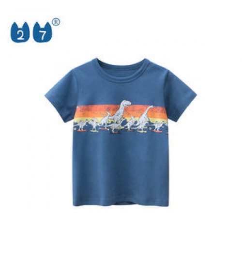 2022 Spring New Fashion Boys Kids Children'S Wholesale Cartoon Comfortable Short Sleeve Clothing