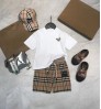 2022 New Designer Children's Clothing Wholesale Plaid Boys 2 Piece Set