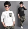 New children's clothing children's spring and autumn sports suit boys military uniforms spring camouflage two-piece suit