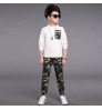 New children's clothing children's spring and autumn sports suit boys military uniforms spring camouflage two-piece suit