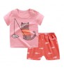2021 Hot Sale Summer Children's Clothing Sets 100 Different Design Baby Boy Clothing Sets 2pcs T-shirt kids clothes