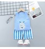 Amazon baby boys' clothing sets clothes boys and girls cotton summer vest shorts suit kids clothing baby clothes