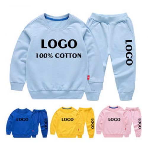 Custom Made Logo Children's Boys Assorted Clothing Sets Clothing Baby Boy's Clothing Sets Autumn Outfits