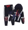High Quality Children'S Clothing Warm Winter Casual Boys Clothing 2 Piece Sets Print Sport Suit Letter Print Boy Cloth Set