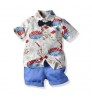Hot Sale Cotton Toddler Kids Clothes 2pcs Clothing Sets Summer Short Sleeve Boys Suits