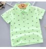 Baby Boys Polo Shirts Summer Short Sleeve Tshirts for Boys Cotton Breathable Kids Tops Outwear Print Kids Shirt Boy Clothing
