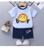 Summer European Style Cotton Kids Print Baby Boy Clothes Sets Children's Clothing Sets Children's wear