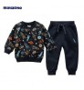 Wholesale winter baby clothes set long sleeve pants cotton boy suit 2pcs baby clothing sets clothes