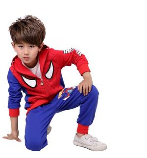 Custom Spiderman Baby Boys Clothing Sets 2pcs Sports Suit Children Halloween Superhero Kids Hoodies Tracksuit Clothes