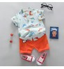 children's suit Boy's Clothing Sets Children's short-sleeved pants suit Cartoon breathable thin section Variety T-shirt set
