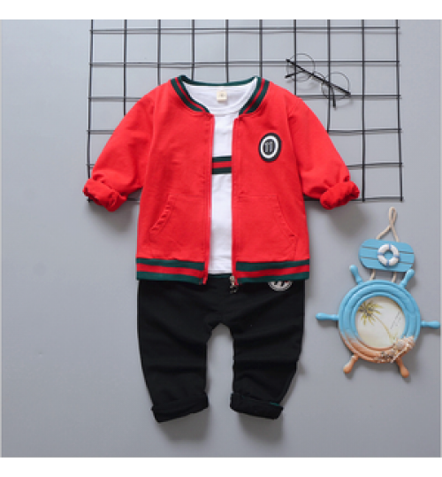 Hao Baby Manufacturers Cotton Children's Clothing Boys and Girls Three Sets of Children's Suits Casual Children's Clothes