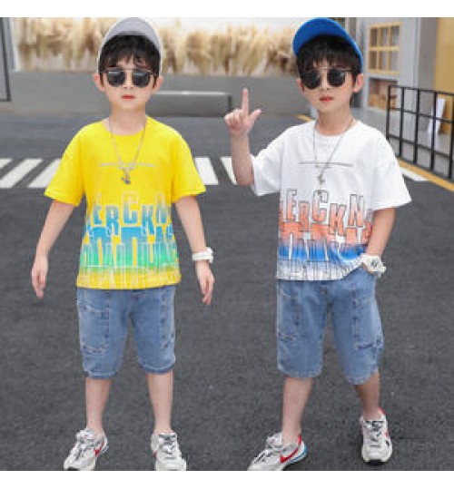 Max High Quality Children's Suits Boys' Summer Clothes Children's Kids Clothing Summertrendy Children's Clothing