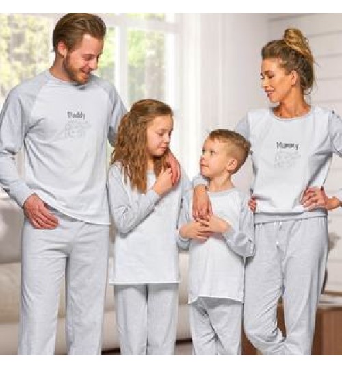 Family Matching Home Clothes Cozy Family Matching Clothes Casual Sleepwear Family Pajama Set