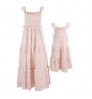 Summer Family matching Clothes Mommy And Me Dresses Print beach vacation loose Dress Casual Parent-Child Outfit