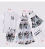 high quality matching outfits family clothes family set clothing mom dresses and dad t shirt clothes