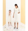 Mother And Daughter Matching Professional custom mother and daughter matching outfits lace family matching clothes
