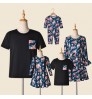 Wholesale Father Mommy and Me Outfits Tops Mother Daughter Matching Flower Print Tee Family Matching Clothes