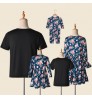 Wholesale Father Mommy and Me Outfits Tops Mother Daughter Matching Flower Print Tee Family Matching Clothes