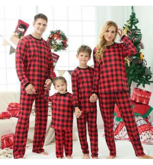 Family Shirts Outfits T-Shirts Mommy And Me Sets Long Sleeve Printing Clothes Xmas Family Matching Pajamas