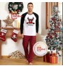 2022 Christmas Family Matching Outfits Sublimation Blanks Red Buffalo Plaid Xmas Pajamas Raglan Long Sleeve T Shirts