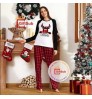 2022 Christmas Family Matching Outfits Sublimation Blanks Red Buffalo Plaid Xmas Pajamas Raglan Long Sleeve T Shirts