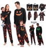 Wholesale Designer Winter Warm Soft Blank Cotton Halloween Christmas Pajamas Family Matching Outfits 2022