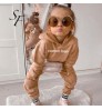 Casual Style Pure Pocket Hoodie Pants Sets Mom And Me Clothes Matching Mother And Daughter Outfits Family Matching Outfits