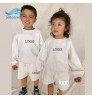 Custom Mommy And Me family Matching Outfits Loungewear Plain Color Crew Neck Loose Fit Unisex Pullover Casual 2 Piece Shorts Set