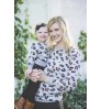 2021 Wholesale Family Matching Mommy and Me Outfits Pullover Sweatshirt Kitted Sweater Mother Daughter Women Leopard 100% Cotton