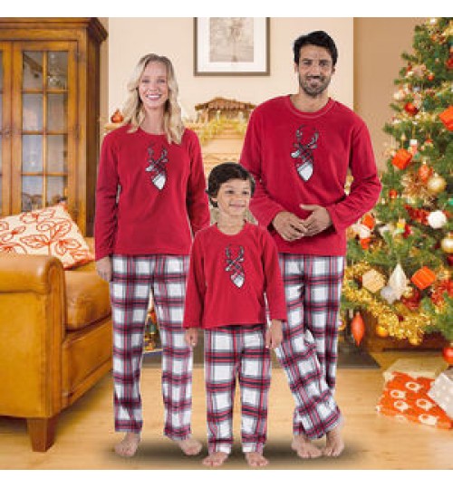 Fashion new cotton matching christmas family matching outfits spersonally install christmas pajamas for family