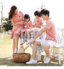 2022 Fashionable Pink Parent-child Outfit Mommy Dress And Me Outfits Summer Family Matching Outfits