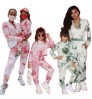 Fall mommy and Me Outfits Tie Dye Hoodie 2pcs Long Pants Sets Family Matching Set Women Hoodies Two Piece Sets
