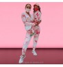 Fall mommy and Me Outfits Tie Dye Hoodie 2pcs Long Pants Sets Family Matching Set Women Hoodies Two Piece Sets