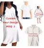 4-piece Sets Custom Casual Women Dress Matching Men Shirt Kids Shirt Tonga Vava u High School Polynesian family matching outfits