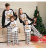 2022 New Little Monster Letters Family Matching Outfits Christmas Parent-Child Dress For Family Homewear Pajamas Set