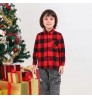 2022 wholesale Europe new hot selling Christmas mom and me velvet dress dad shirt wear matching family clothes outfits