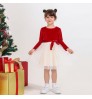 2022 wholesale Europe new hot selling Christmas mom and me velvet dress dad shirt wear matching family clothes outfits