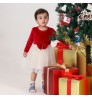 2022 wholesale Europe new hot selling Christmas mom and me velvet dress dad shirt wear matching family clothes outfits